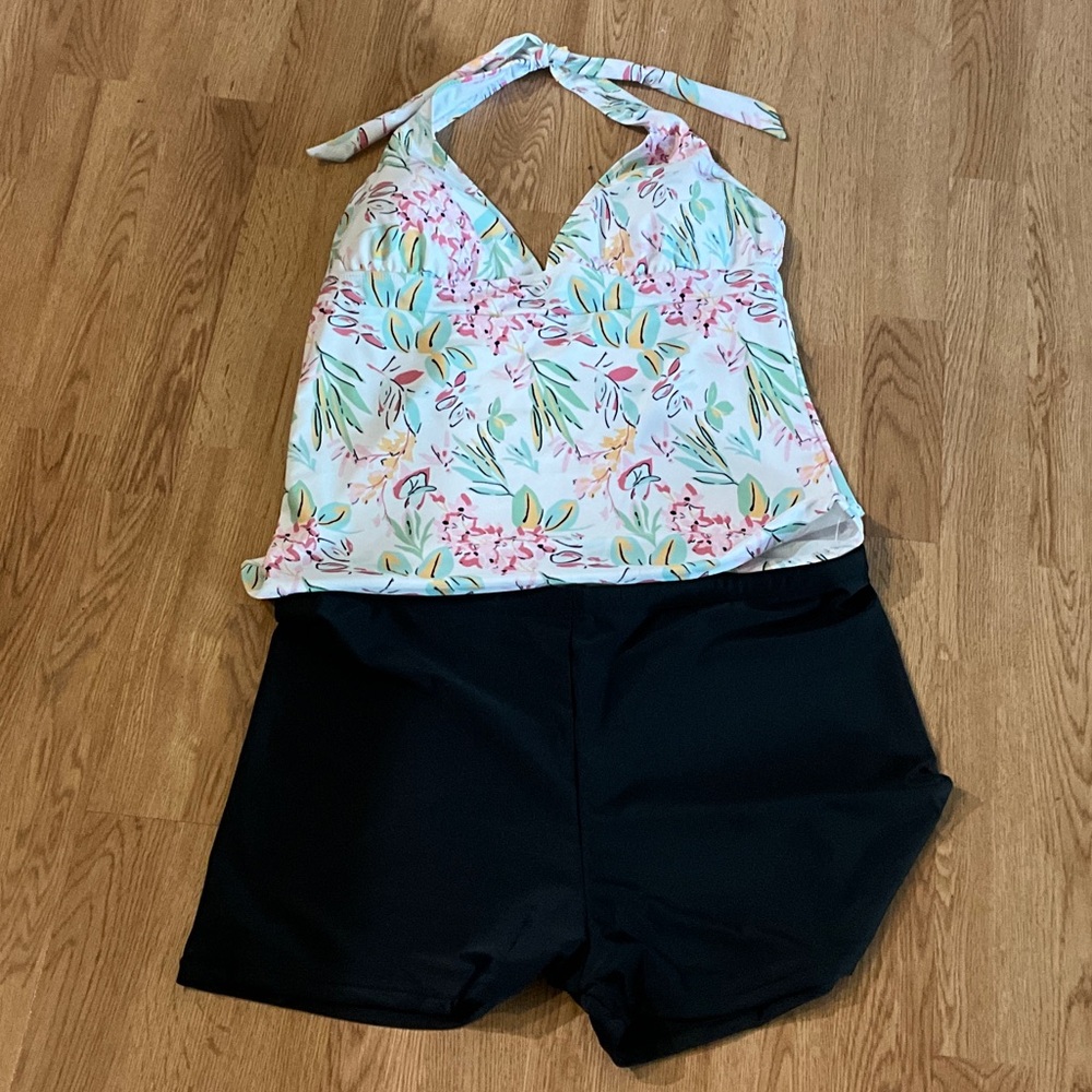 Ocean Pacific 2 piece bathing short set